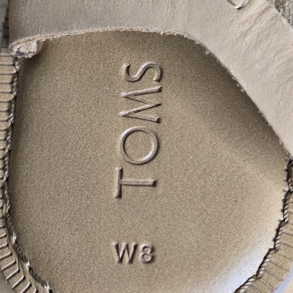 Toms Lexie W8 Women's Tan Strappy Sandals - Picture 7 of 10